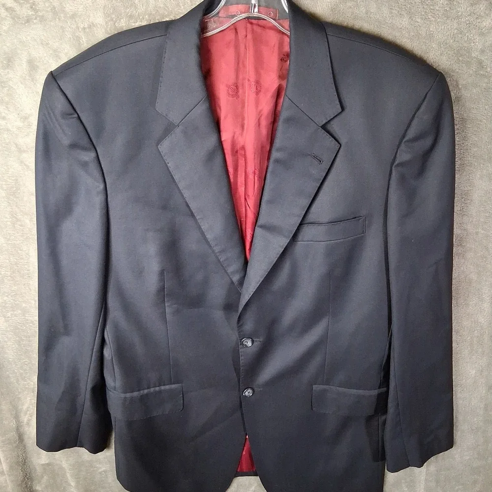 Ermenegildo Zegna Blazer 42L Wool Suit Jacket Sport Coat 2 Button Double Vented